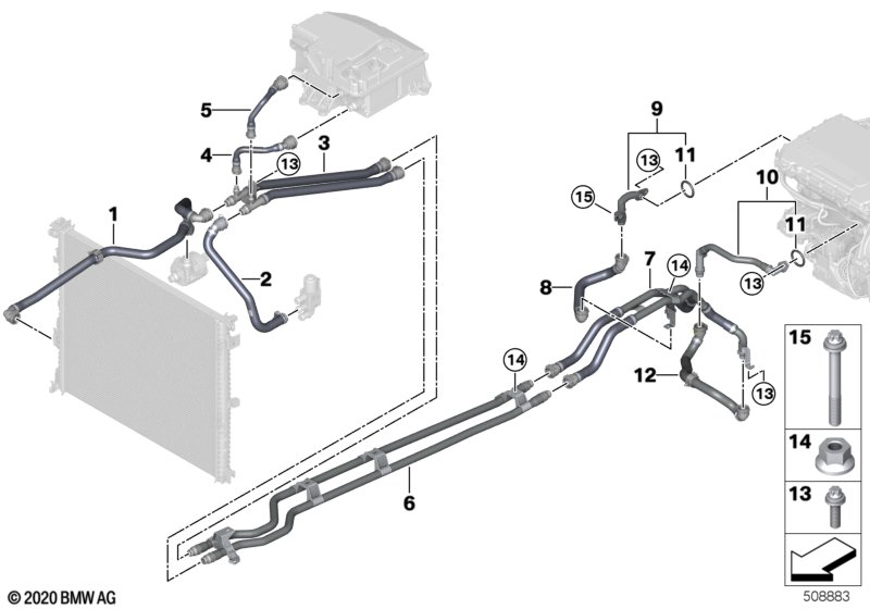 Koelcircuit hoogvoltsysteem