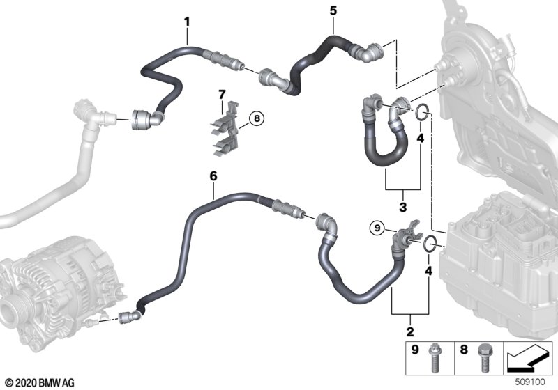 Koelcircuit hoogvoltaccu