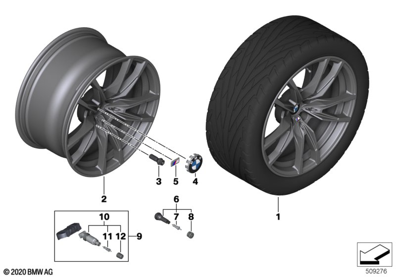 BMW lichtmetalen velg 824M - 18"-19"