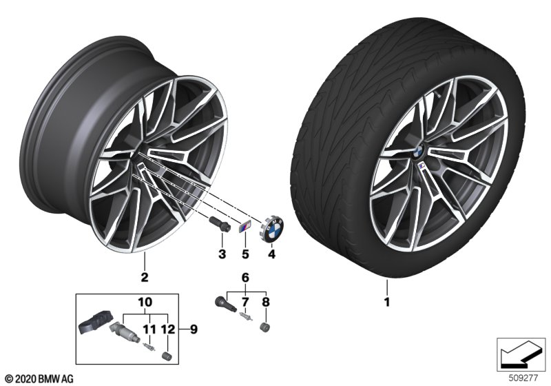 BMW lichtmetalen velg 825M - 19"- 20"