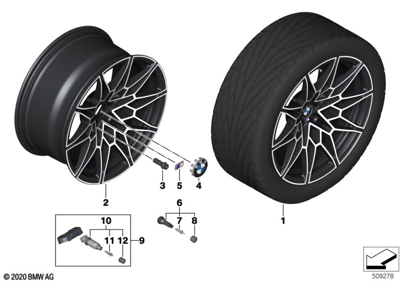 BMW lichtmetalen velg 826M - 19"- 20"