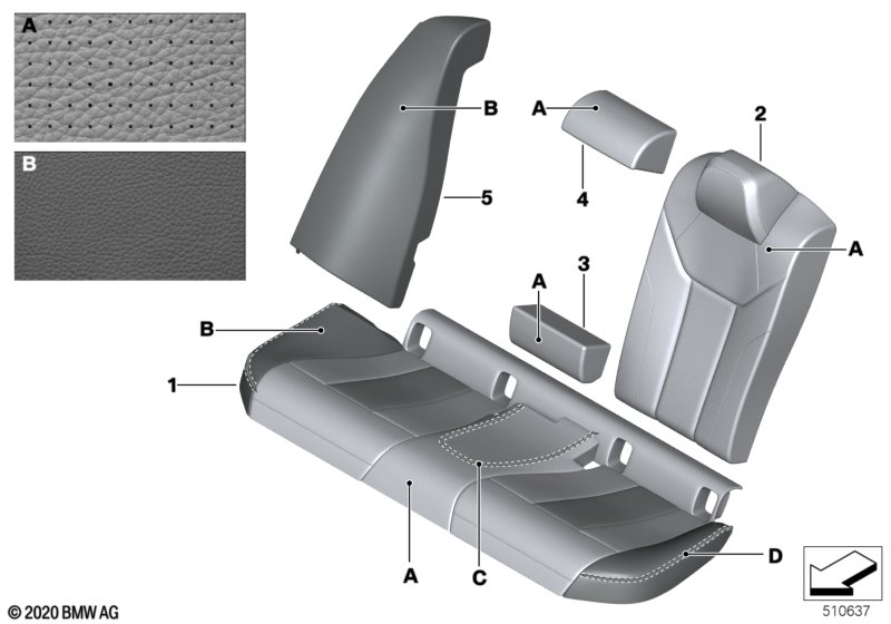 Ind. bekleding Leer Klima achter