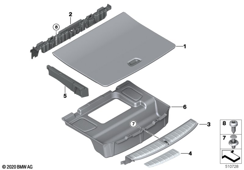 Bekleding bagageruimtebodem