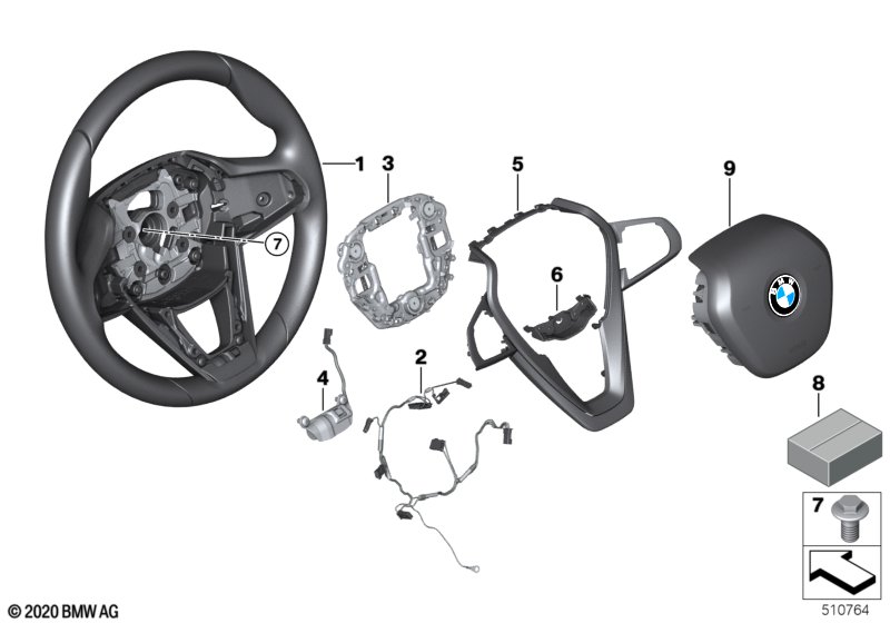 Sportstuurwiel airbag multifunct.