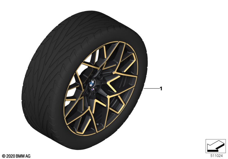 BMW LM-velg M sterspaak 813M - 20"