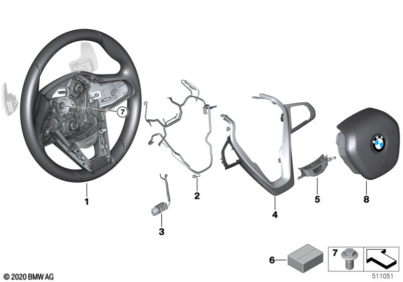 Sportstuurwiel airbag multif./ paddels