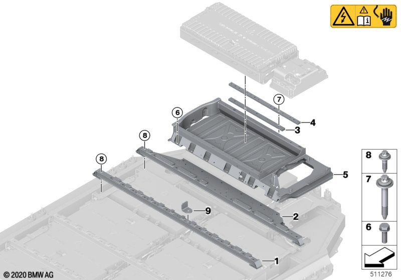 Hoogvoltage-accu klemstroken