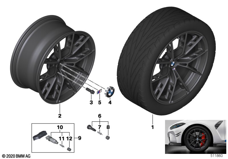 BMW LM-velg Y-spaak 963M - 19-20" OA