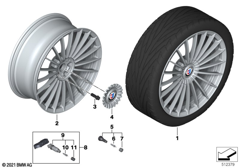 Alpina LM-velg ETXX Classic Alpina - 21"