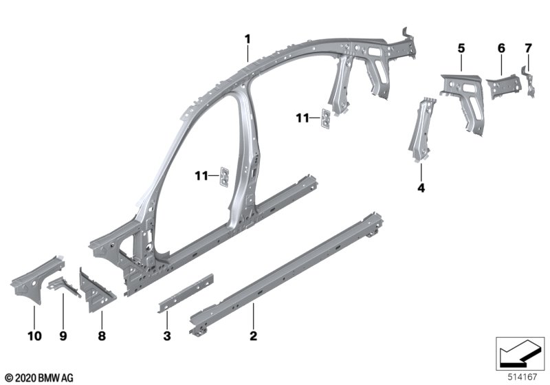 Binnenframe midden