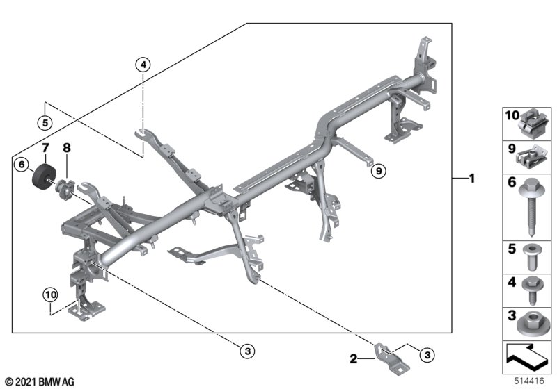 Draagbalk instrument paneel