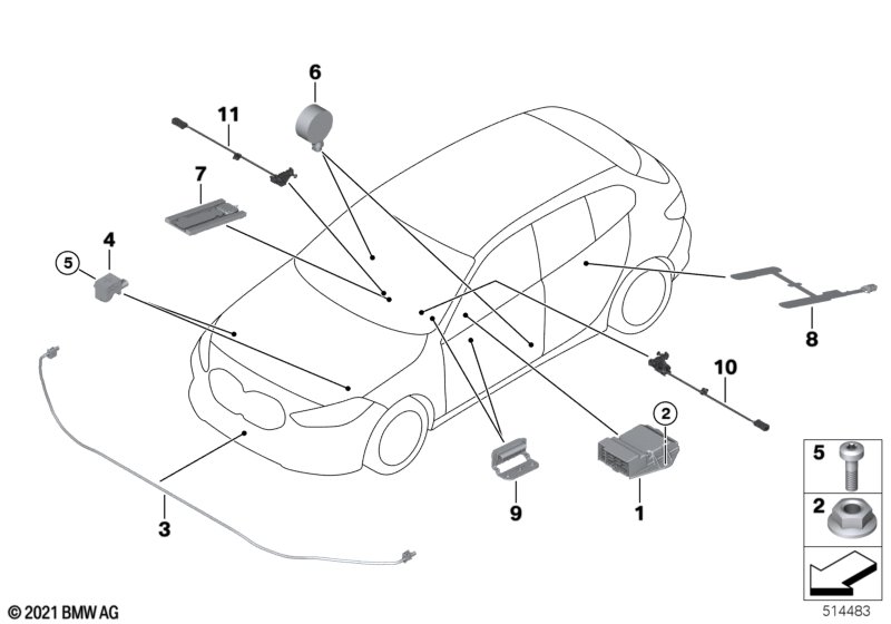 Elektro-onderdelen v airbag