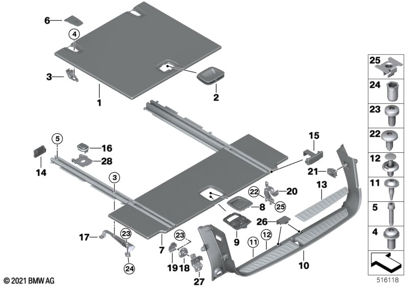 Bekleding bagageruimtebodem