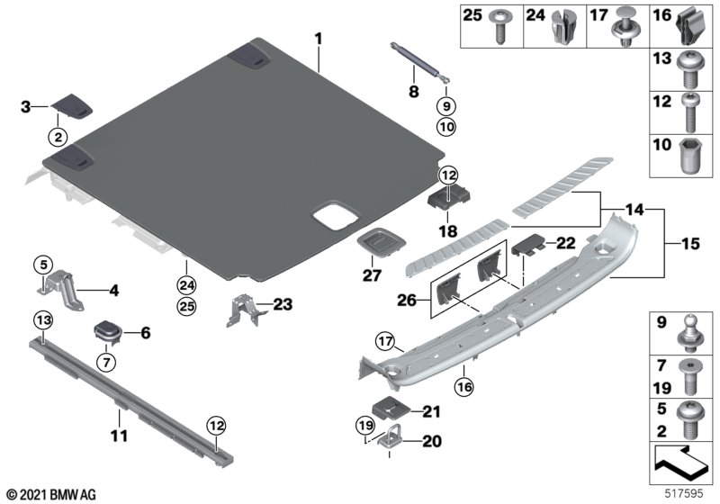 Bekleding bagageruimtebodem