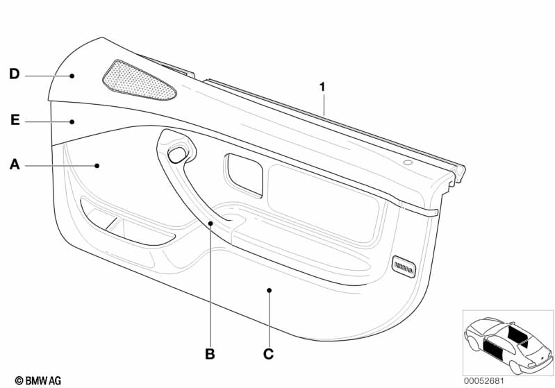 Individualdeurbekleding airbag deelleer