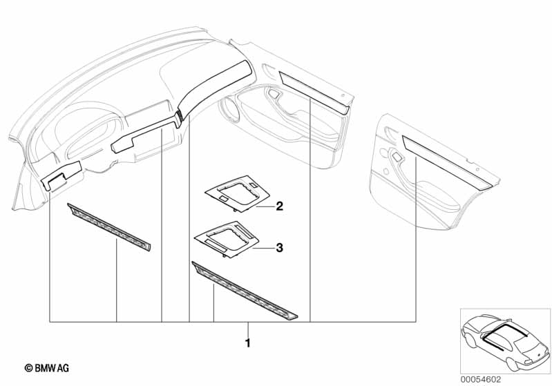 Accessoire decorstrips alu Cube zilver