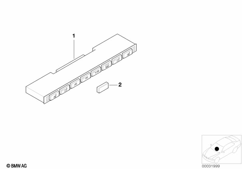 Schakelaareenheid middenconsole