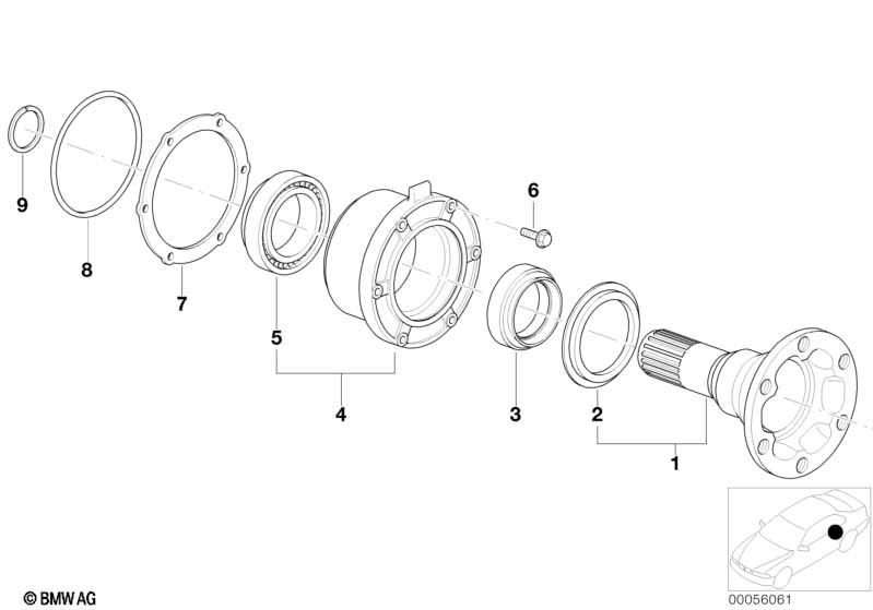 Aandrijflenslegering/keerring