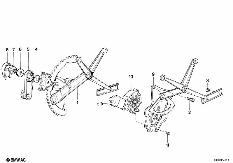 Deurvenstermechanisme voor