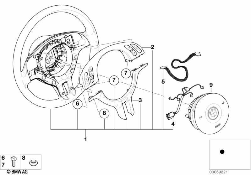 Sportstuurwiel airbag multifunct.