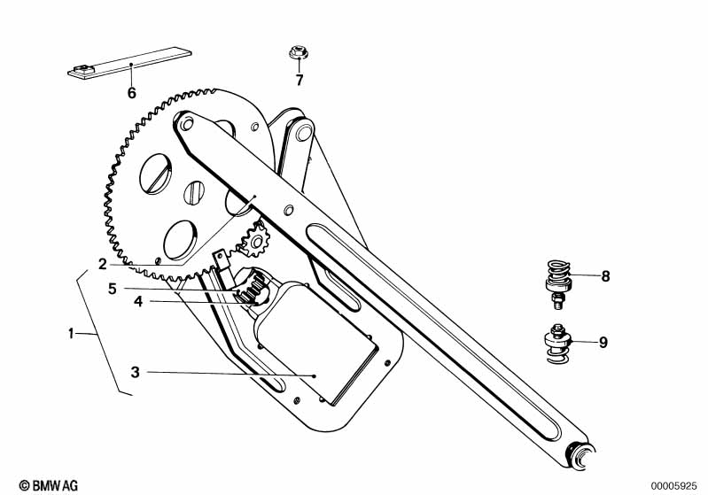 Deurvenstermechanisme achter