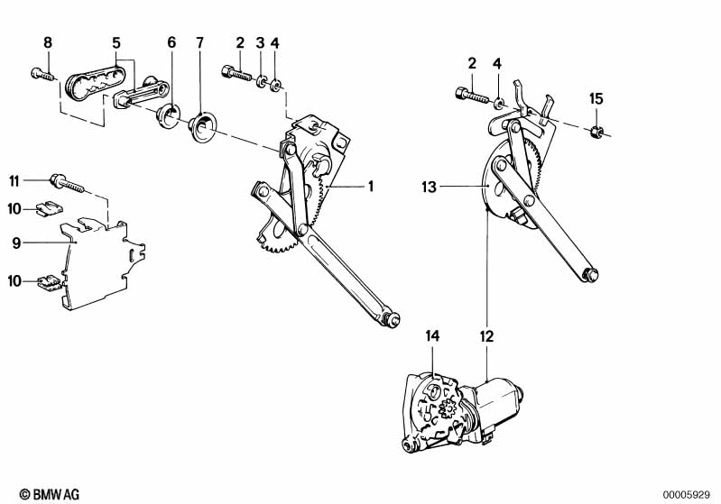 Deurvenstermechanisme achter