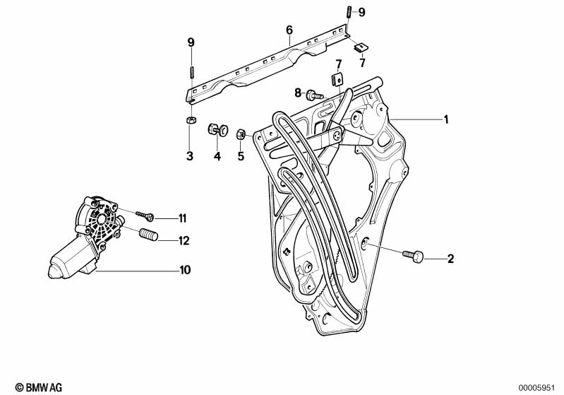 Deurvenstermechanisme achter