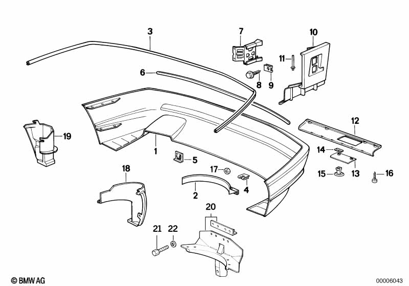 Bekleding bumper achter