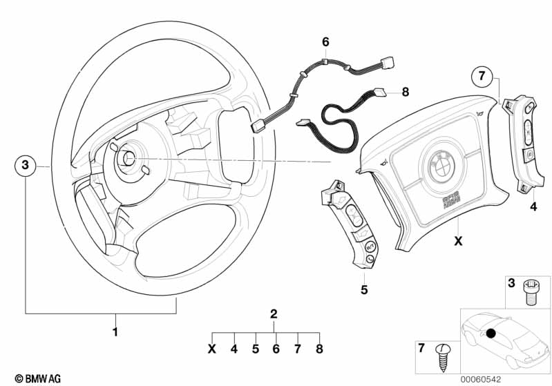 Stuurwiel airbag multifunctioneel