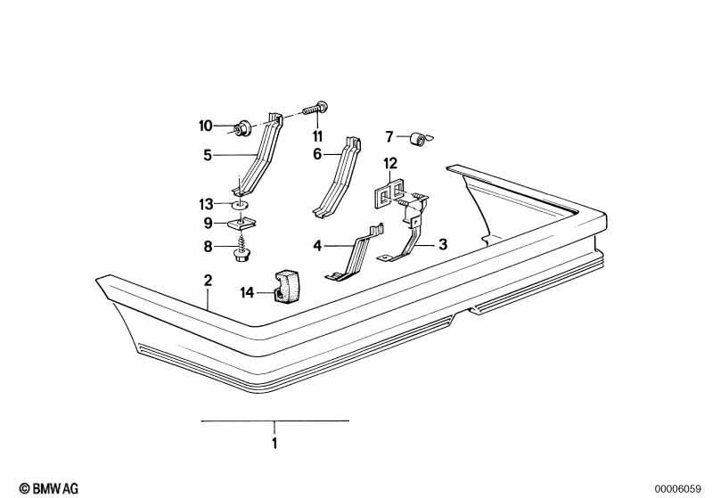 Bekleding bumper achter M Technic