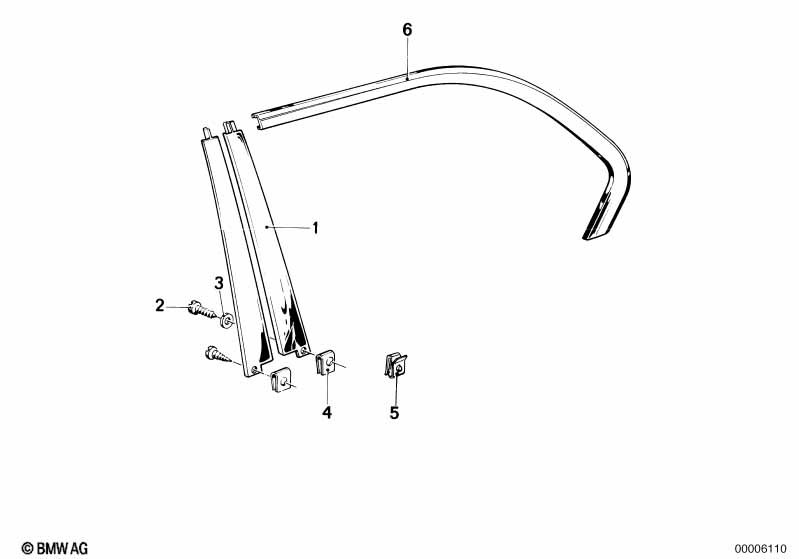 Sierlijst ruitframe achter