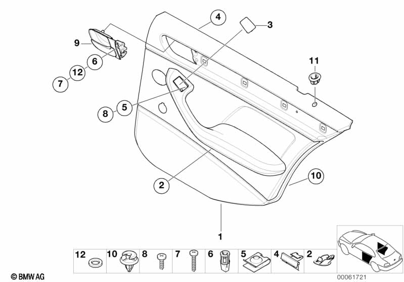 Portierbekleding, achter