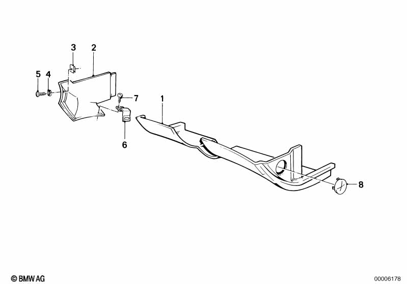 Bekleding instrumentenpaneel onder