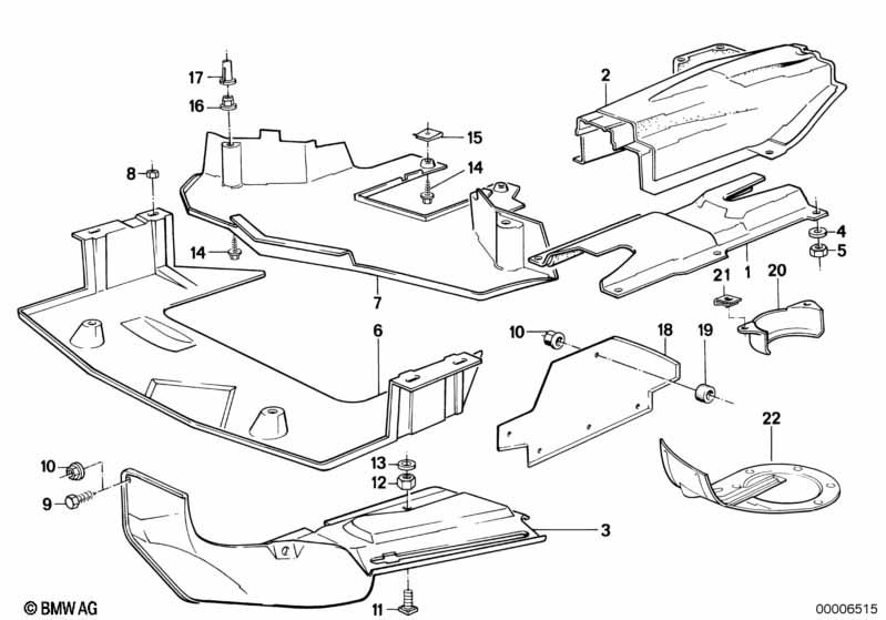 Warmteisolering/avskerming motorruimte