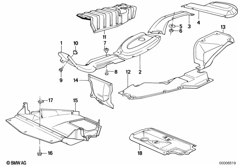 Warmteisolering/avskerming motorruimte