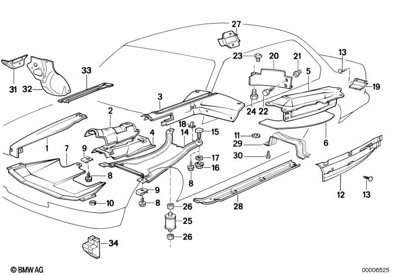 Warmteisolering/avskerming motorruimte