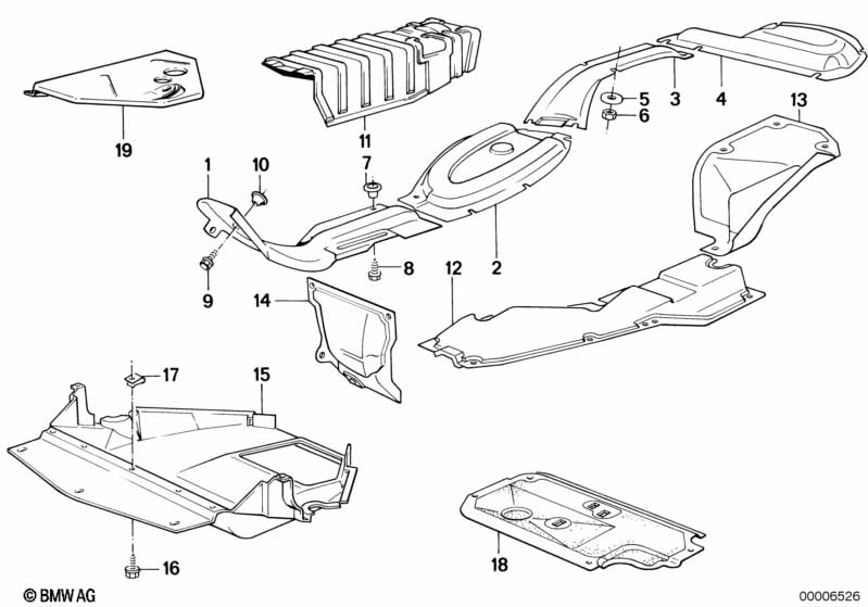 Warmteisolering/avskerming motorruimte