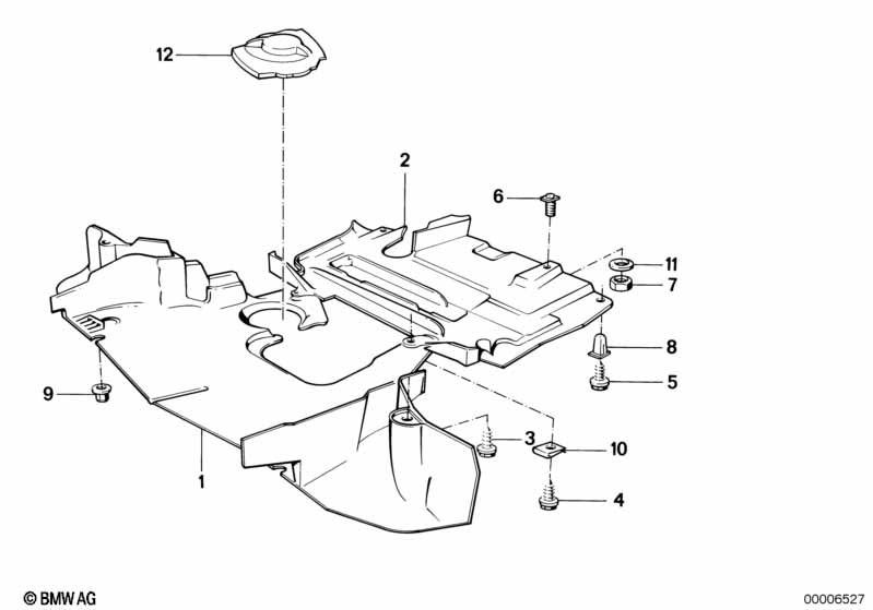 Warmteisolering/avskerming motorruimte