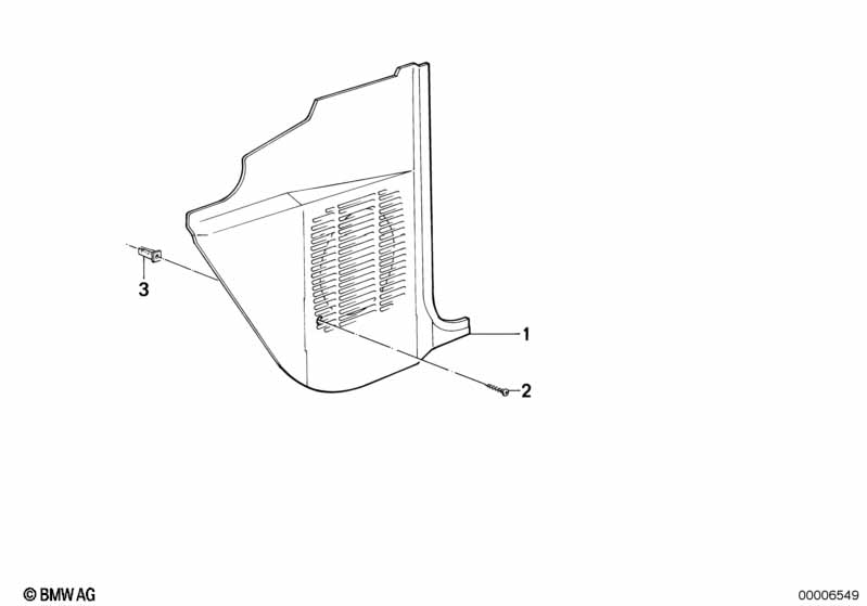 Bekleding zijdelings voetruimte