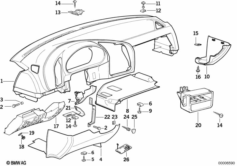 Bekleding instrumentenpaneel