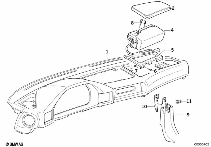 Bekled.instrument paneel/meerijd.airbag