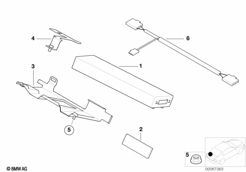 Onderdelen mobiele telefoon interieur