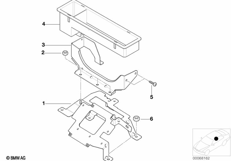 Bevestigingsonderdelen CD-wisselaar