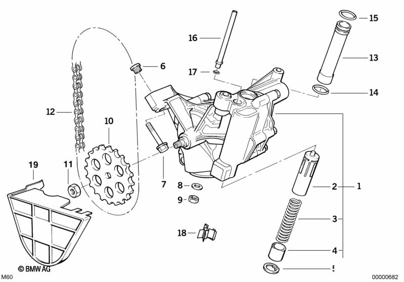 Olievoorziening/Oliepomp m aandrijving