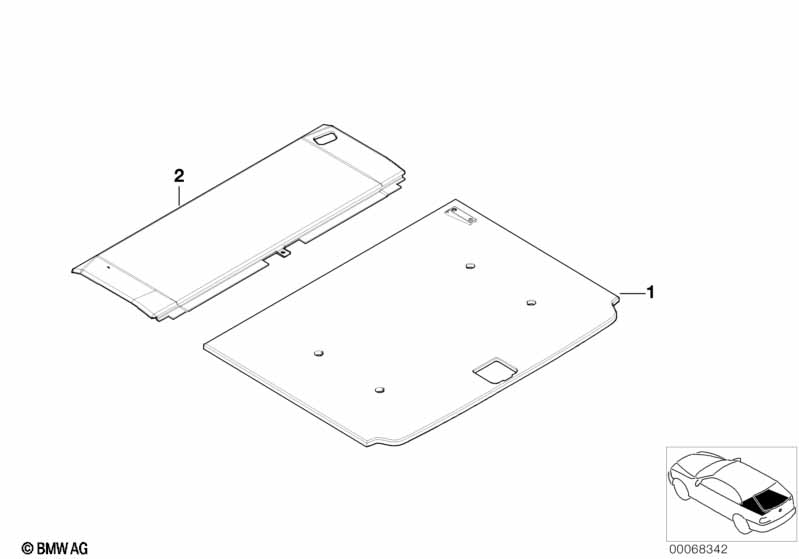 Individual bekleding bagageruimtebodem