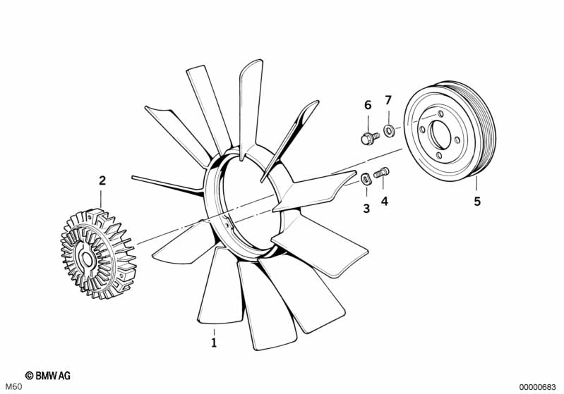 Koelsysteem-ventilator/ventilatorkoppel.