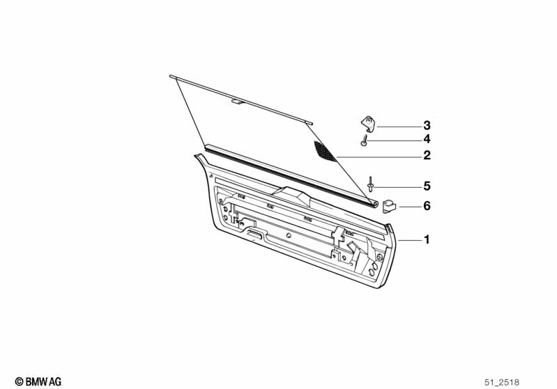 Bekleding kofferdeksel/zonnerolgordijn