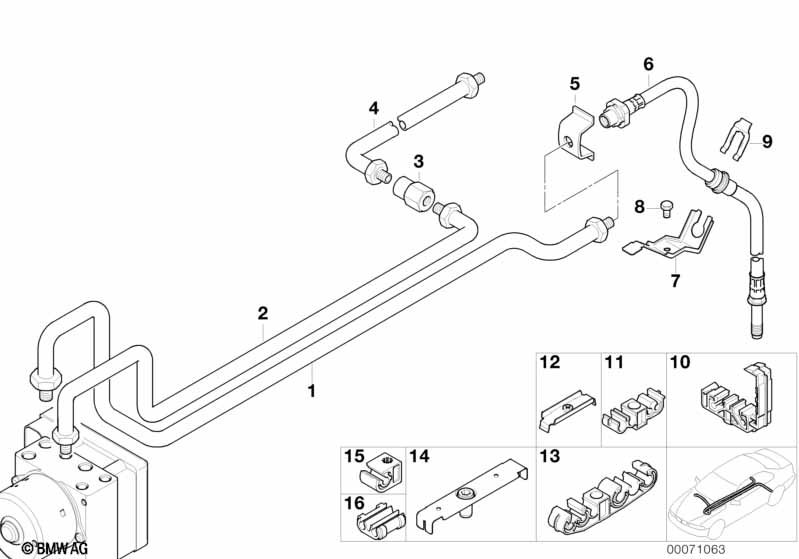 Remleidings achter ABS/ASC+T