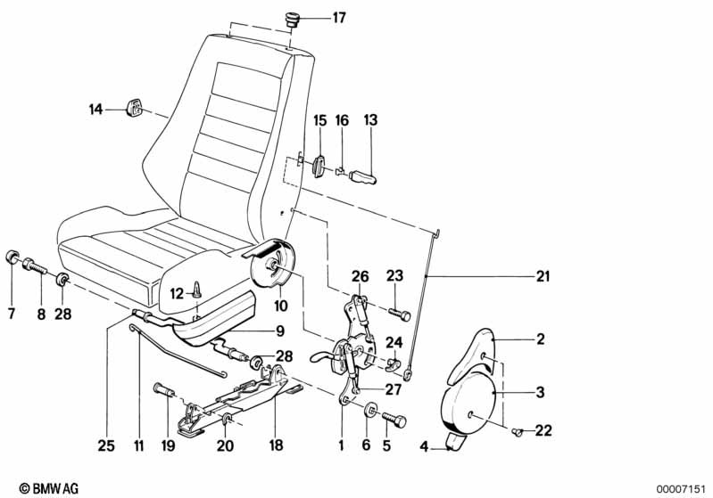 Recaro sportzitting afonderl.delen