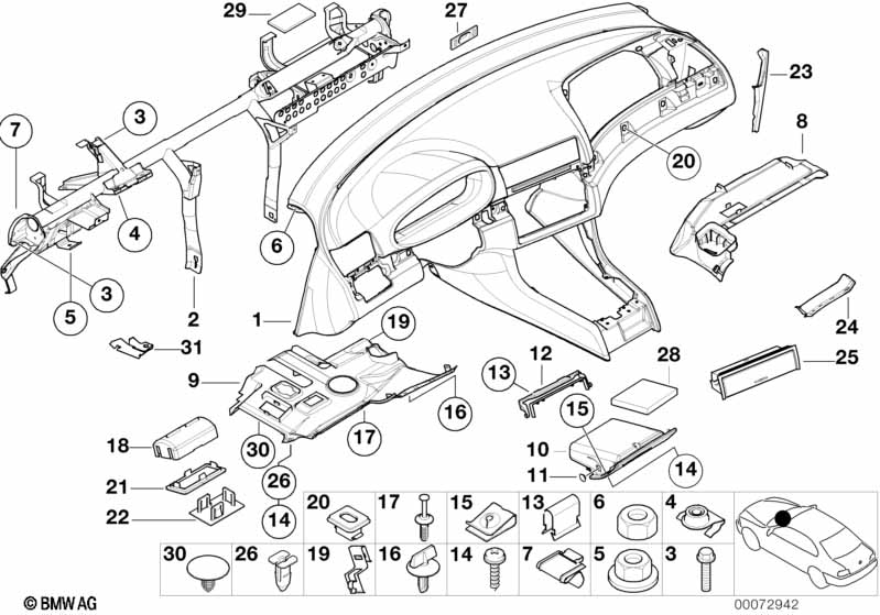 Bekleding instrumentenpaneel